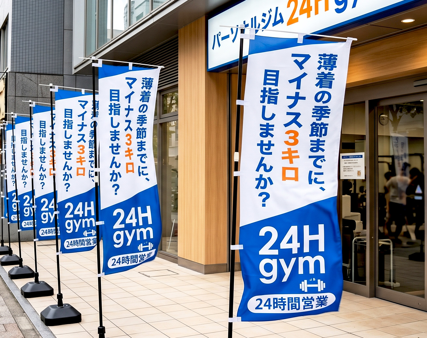 突き出し看板の施工例1