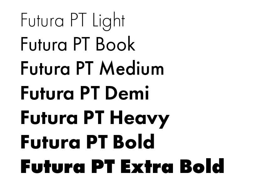 Futura PTのサンプル