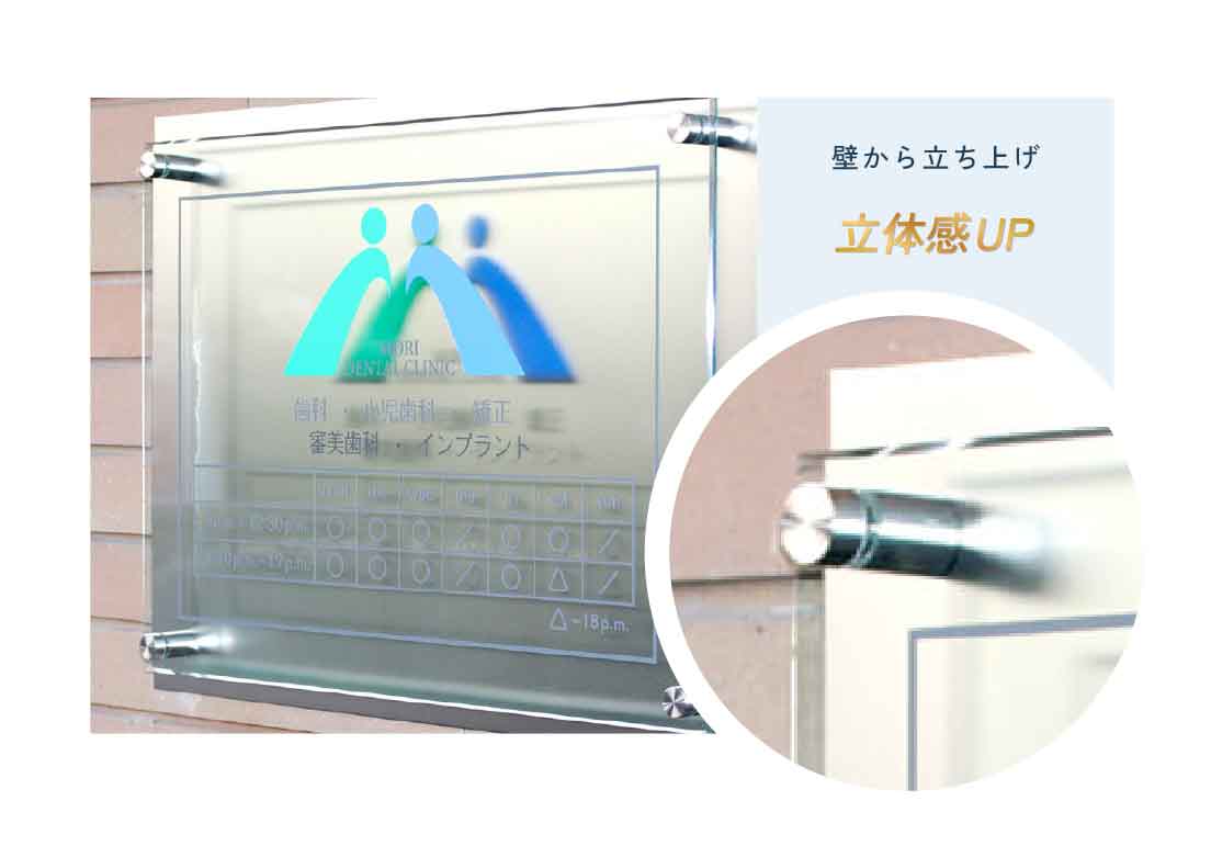 壁から立ち上げタイプの金具