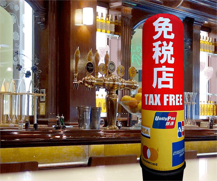 店舗販促のエアー看板