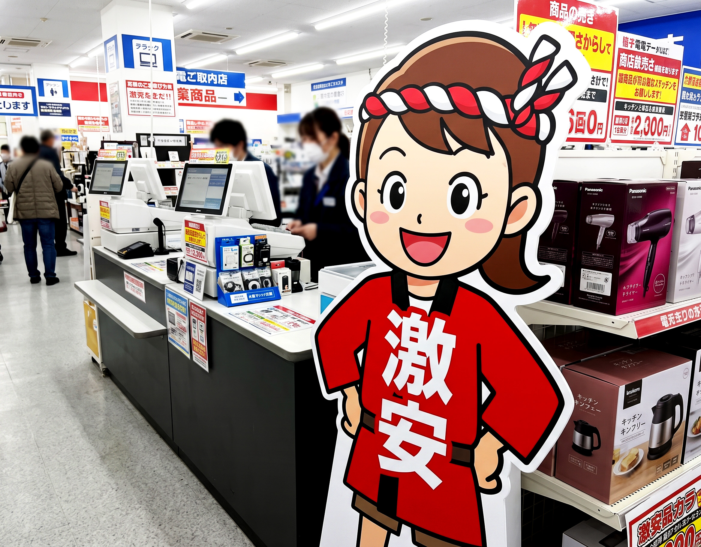 店頭での視線誘導効果