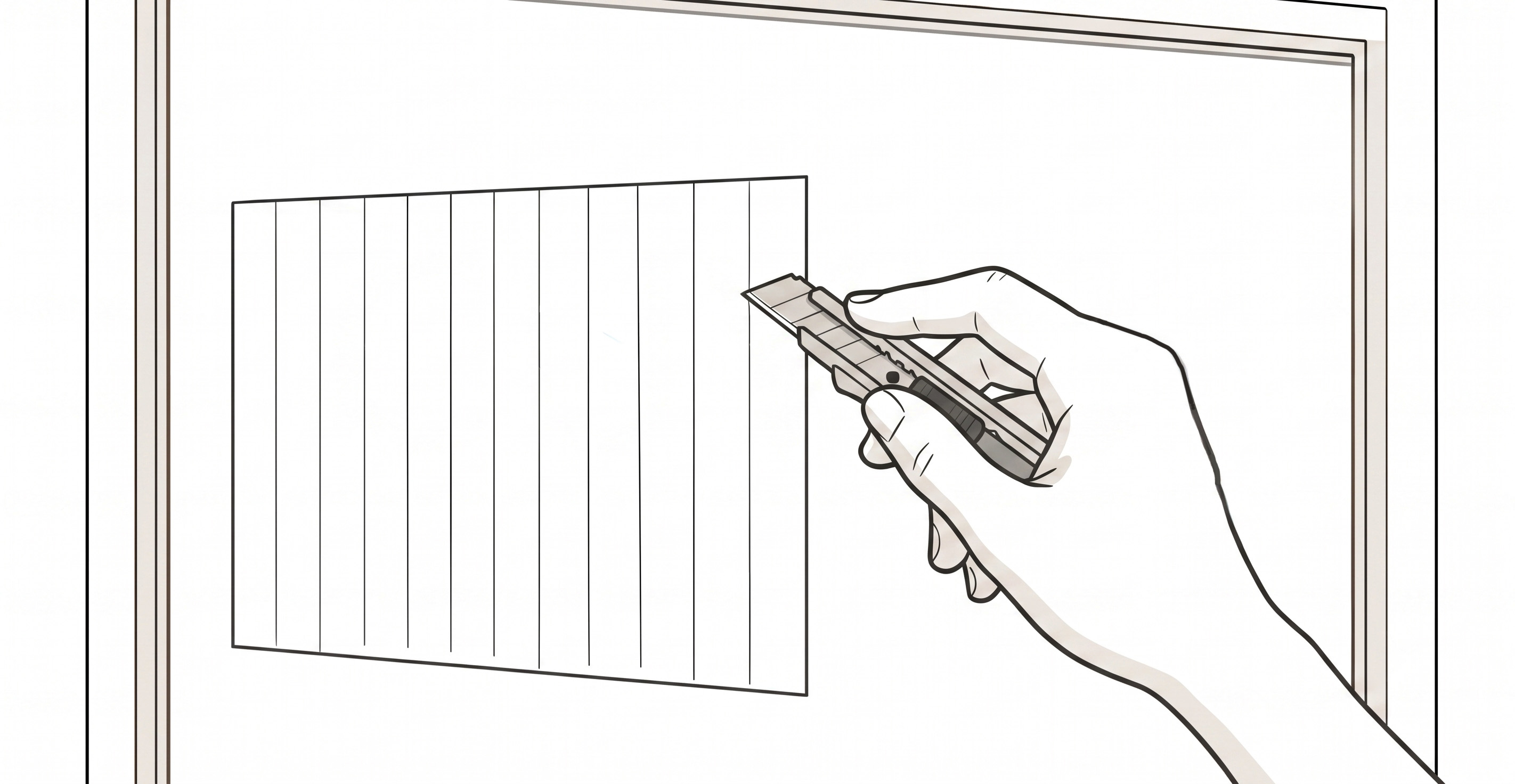 切り込みを入れますの説明イラスト